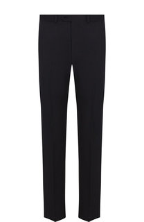Шерстяные брюки прямого кроя Emporio Armani