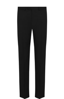 Шерстяные брюки прямого кроя Emporio Armani