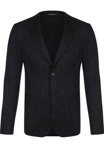 Однобортный шерстяной пиджак Emporio Armani