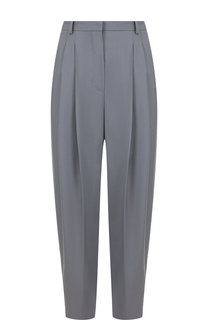 Укороченные шерстяные брюки со стрелками Emporio Armani
