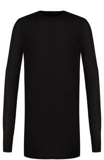 Удлиненный лонгслив из смеси вискозы и шелка Rick Owens