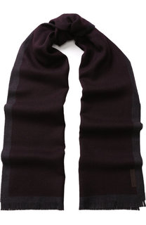 Шерстяной шарф с бахромой Ermenegildo Zegna