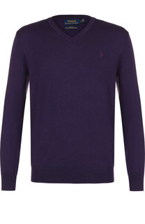 Шерстяной пуловер тонкой вязки Polo Ralph Lauren