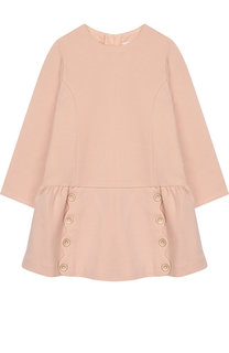 Мини-платье из смеси хлопка и вискозы Chloé