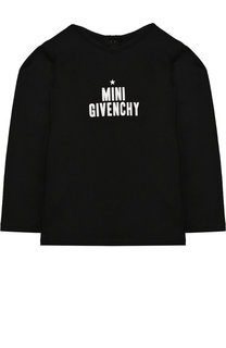 Хлопковый лонгслив с надписью Givenchy