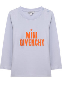 Хлопковый лонгслив с надписью Givenchy