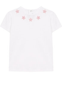 Хлопковая футболка с аппликациями Givenchy