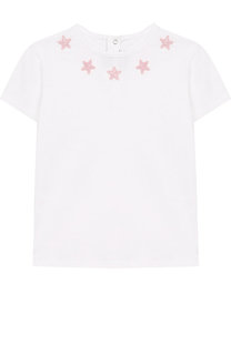 Хлопковая футболка с аппликациями Givenchy