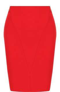 Однотонная мини-юбка на молнии Givenchy