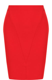 Однотонная мини-юбка на молнии Givenchy
