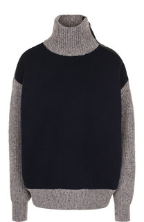 Пуловер из смеси шерсти и кашемира с воротником-стойкой Givenchy