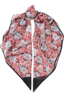 Шелковый платок с цветочным принтом Escada