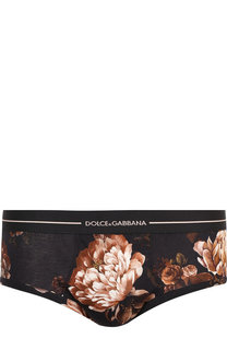 Хлопковые брифы с принтом Dolce & Gabbana