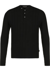 Однотонный шерстяной пуловер Emporio Armani