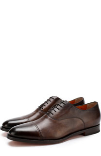 Классические кожаные оксфорды Santoni