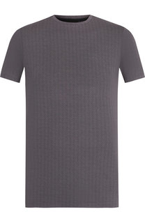 Футболка из вискозы с круглым вырезом Emporio Armani
