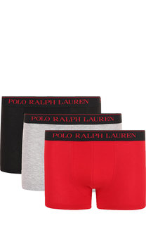 Комплект из трех хлопковых боксеров с широкой резинкой Ralph Lauren