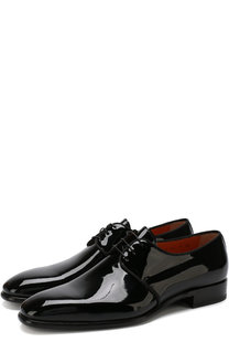 Классические лаковые дерби Santoni