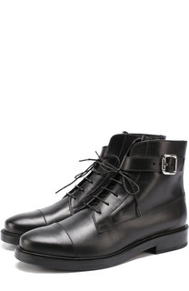 Кожаные ботинки с декоративным ремешком Tod’s Tods