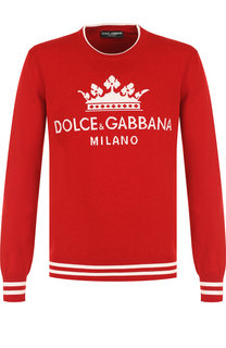 Кашемировый джемпер с принтом Dolce & Gabbana