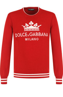 Кашемировый джемпер с принтом Dolce & Gabbana