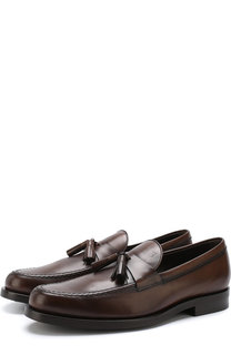Кожаные лоферы с кисточками Tod’s Tods