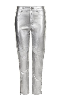 Укороченные кожаные брюки Ralph Lauren