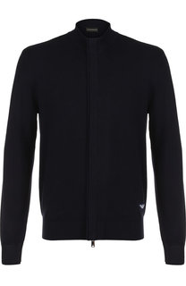 Кардиган на молнии из вискозы Emporio Armani