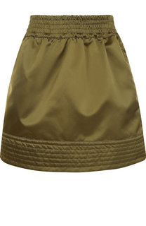 Однотонная мини-юбка с эластичным поясом No. 21