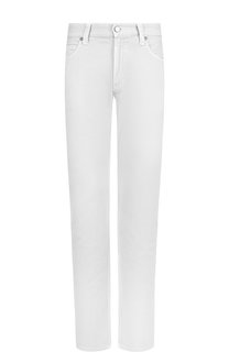 Однотонные джинсы прямого кроя Giorgio Armani
