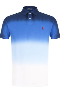 Хлопковое поло с эффектом деграде Polo Ralph Lauren