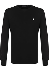 Хлопковый джемпер с логотипом бренда Polo Ralph Lauren