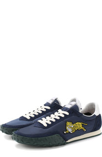 Комбинированные кеды на шнуровке Kenzo
