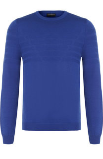 Джемпер из шерсти тонкой вязки Emporio Armani