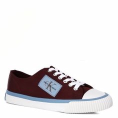 Кеды CALVIN KLEIN IVORY бордовый