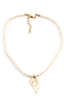 Колье "Золотой лист" СHANTAL