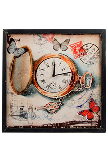 Часы настенные 43x43x2 см Русские подарки