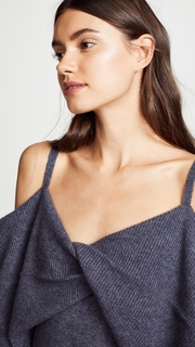 Adam Lippes Brushed Cashmere Deep V Sweater
