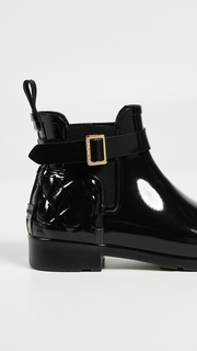 Hunter Boots Refined Gloss Quilt Chelsea Boots