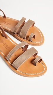 K. Jacques Ares Toe Ring Slide Sandals