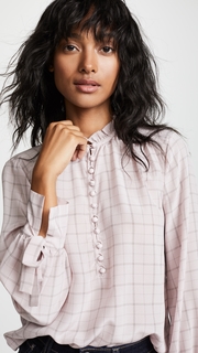 Rebecca Taylor Plaid Blouse