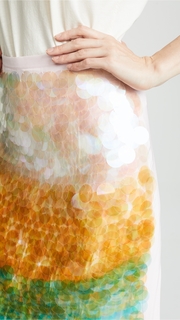 Cynthia Rowley Adelai Cascade Sequined Skirt