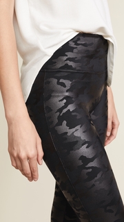 SPANX Faux Leather Camo Leggings
