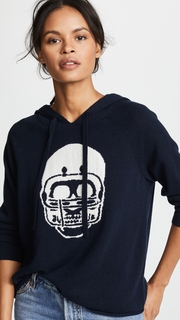 360 SWEATER Cashmere Collegiate Skull Hoodie