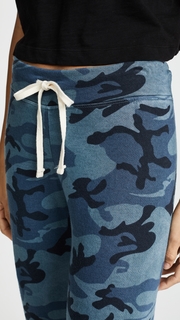 SUNDRY Vintage Blue Camo Classic Sweatpants