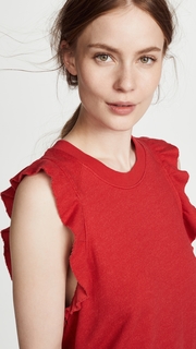 David Lerner Ruffle Sleeveless Pullover