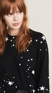 MONROW Supersoft Vintage Sweatshirt With Stardust