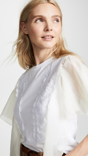 See by Chloe Sheer Sleeve Tee
