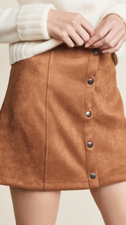 BB Dakota JACK Cant Buy Me Love Faux Suede Skirt