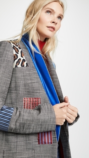 alice + olivia Kylie Patchwork Jacket